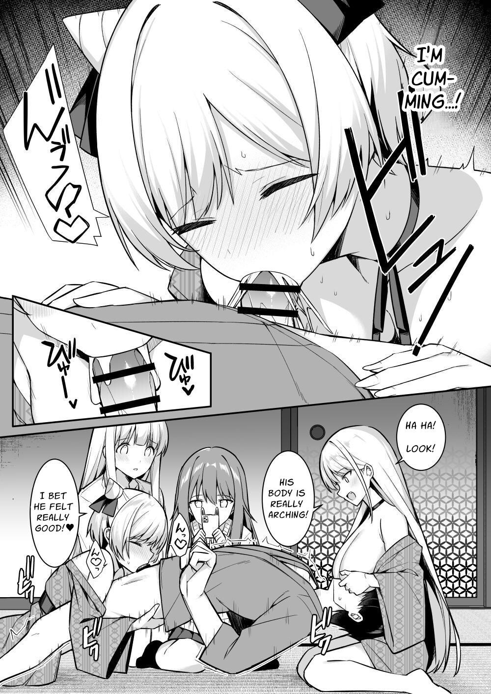Hentai Manga Comic-Gals on a Hot-spring Inn Trip are Shown Who's Boss by their Big Dick Waiter-Read-17